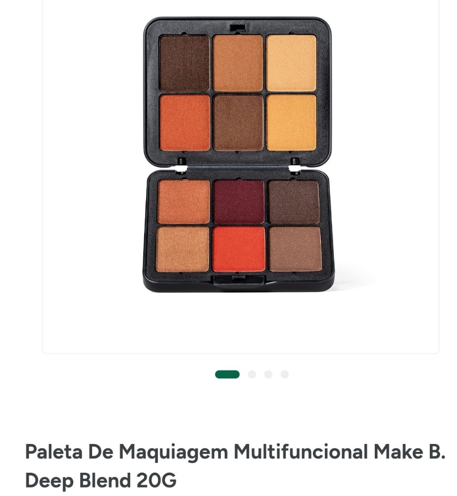 Paleta maquiagem O Boticário